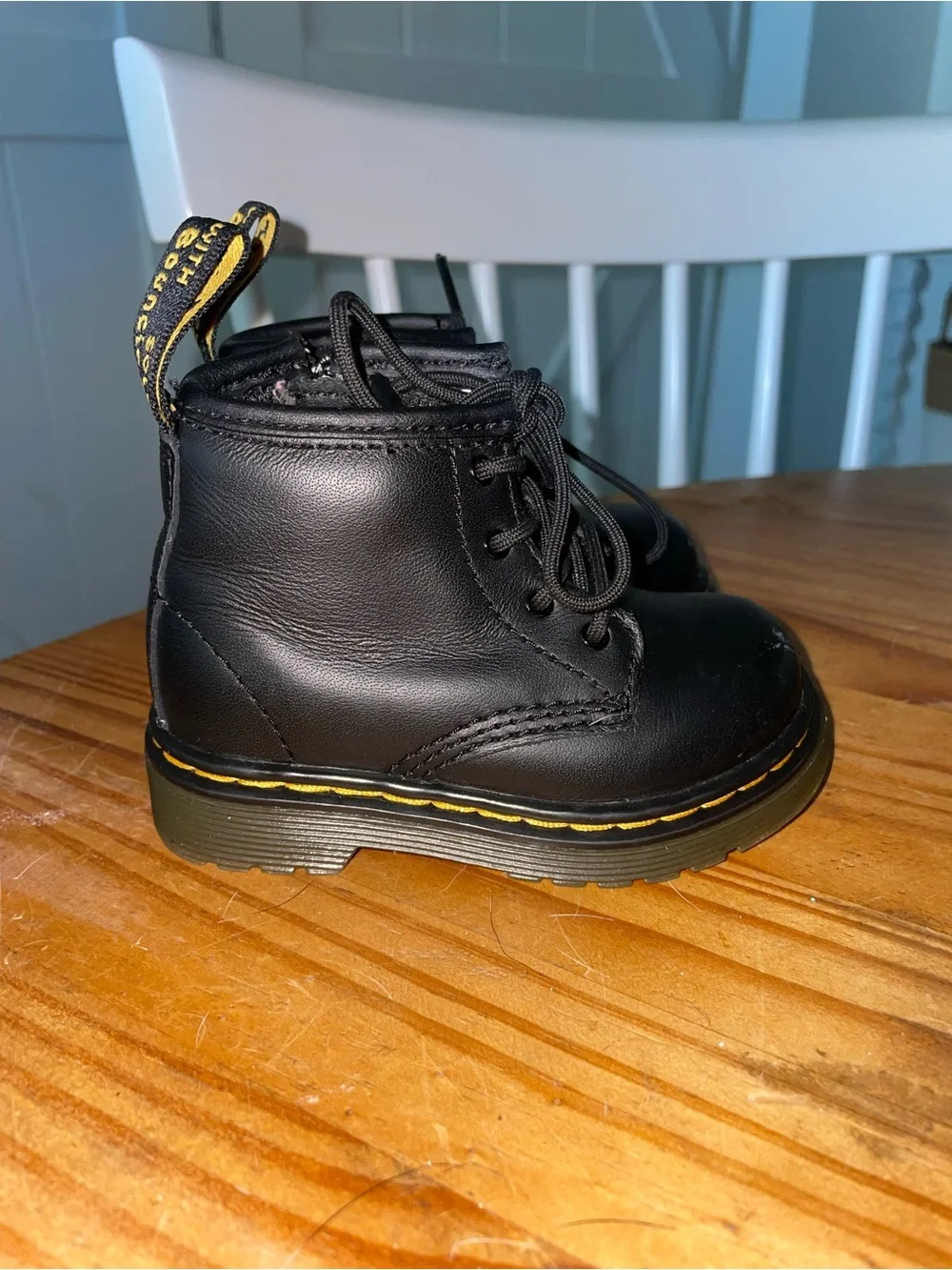 Dr. Martens 1460 Softy T Leather Lace-up Boot In Black Baby Size US 5